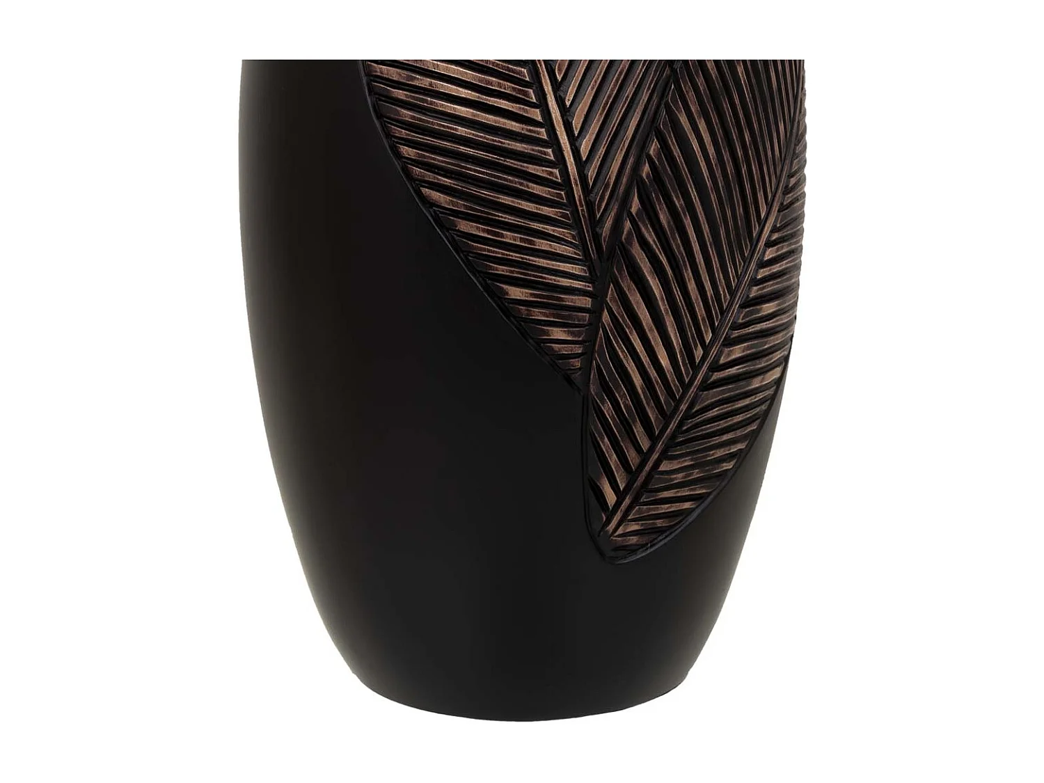 Vaso in poliresina marrone 18x18x35h