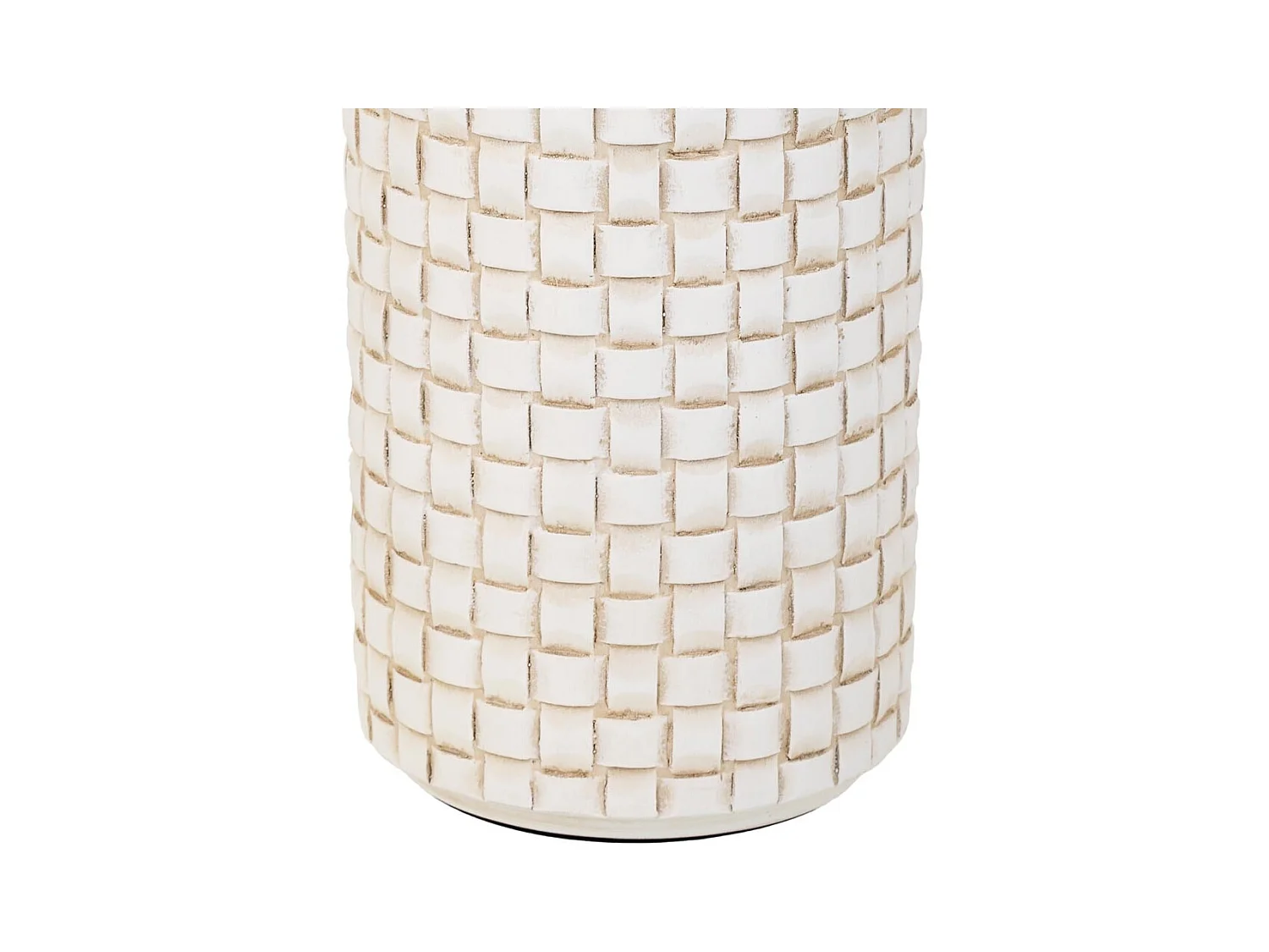 Jarrón de poliresina blanco 14,5x14,5x39,5