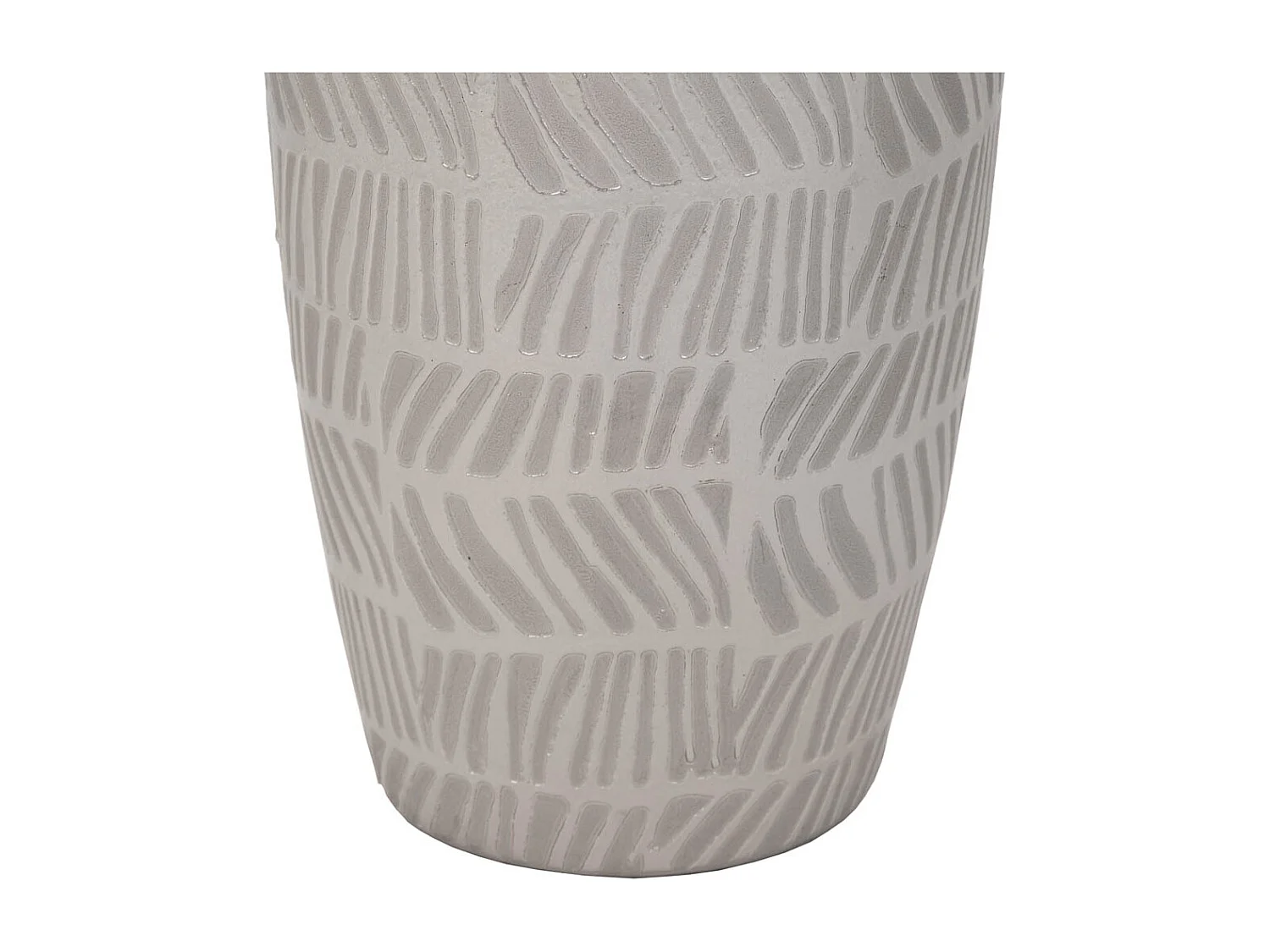 Silberne Keramikvase 15x15x29,5h cm