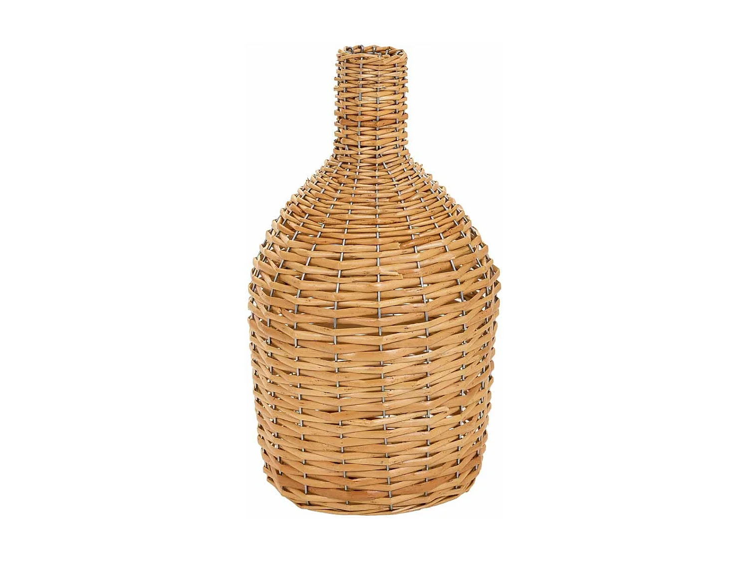 Jarrón de mimbre marrón d21x38