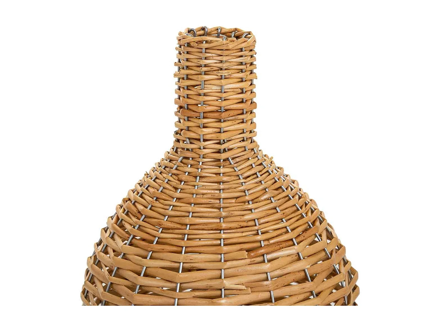 Jarrón de mimbre marrón d21x38