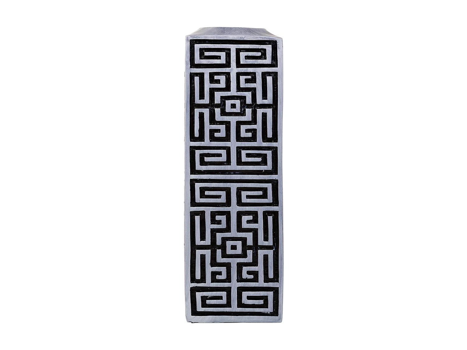 Vaso polirresina nero 12x12x38h cm