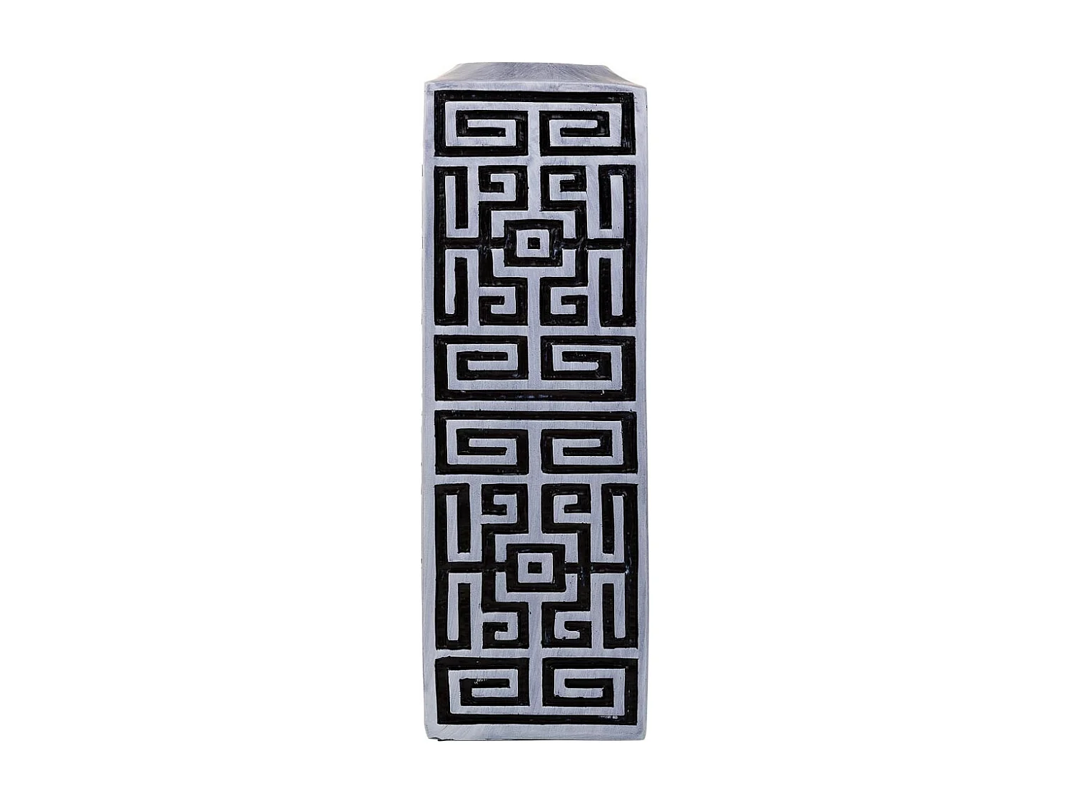 Vaso polirresina nero 12x12x38h cm