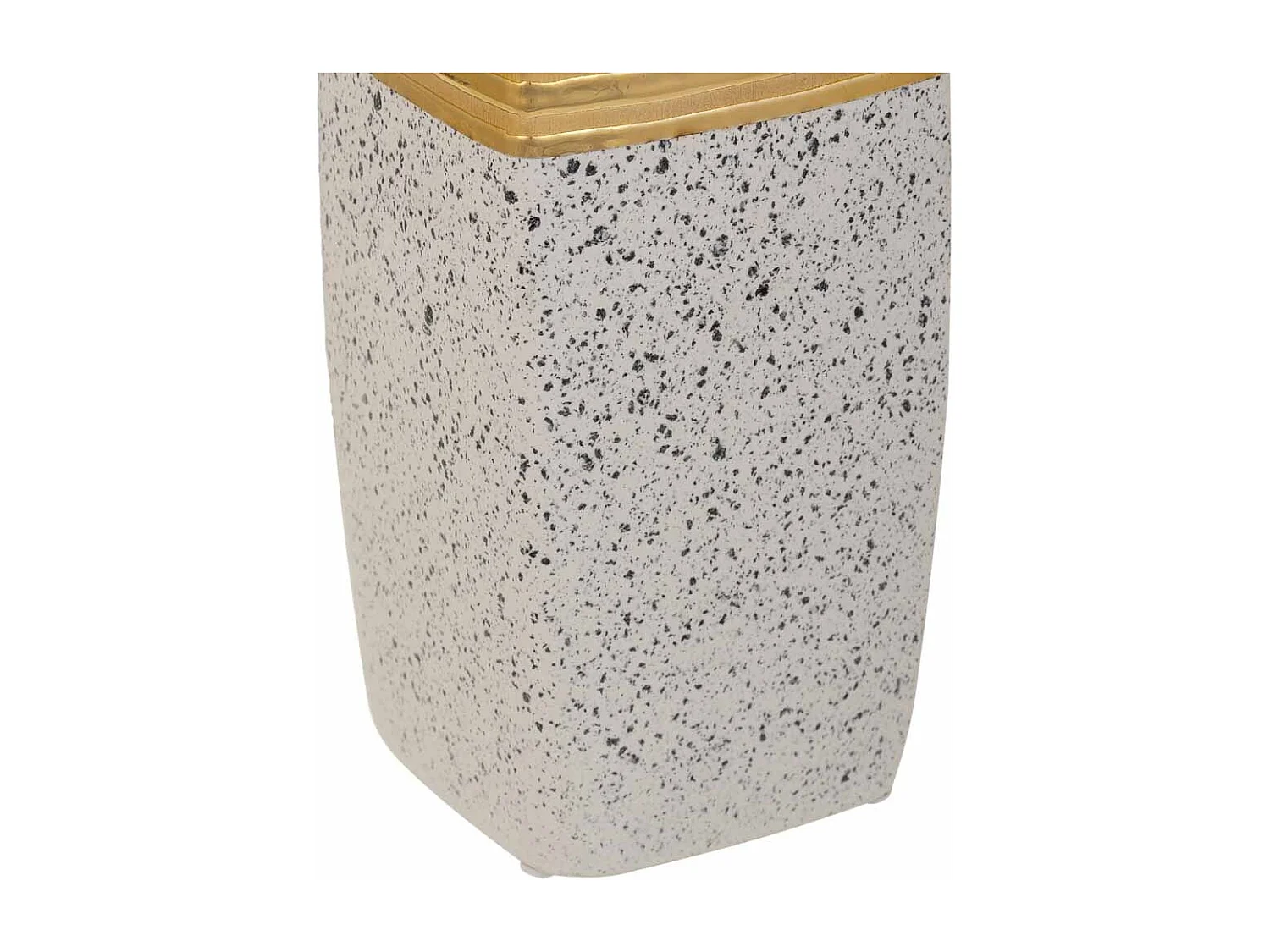 Vaso in ceramica dorata 11,5x11,5x31h