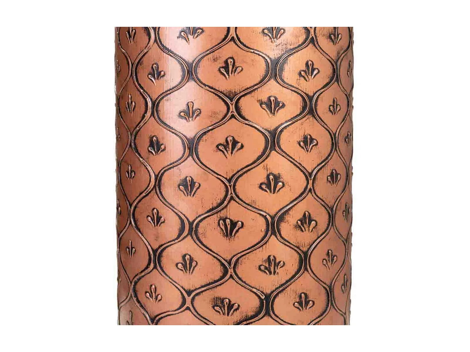 Vaso preto e dourado 15x15x50