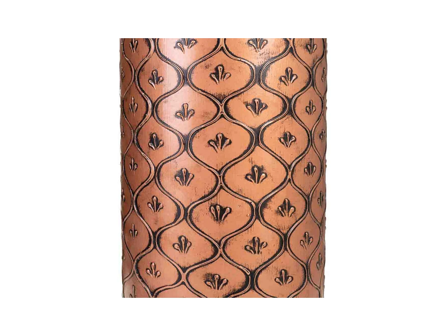 Jarrón negro y dorado 15x15x50