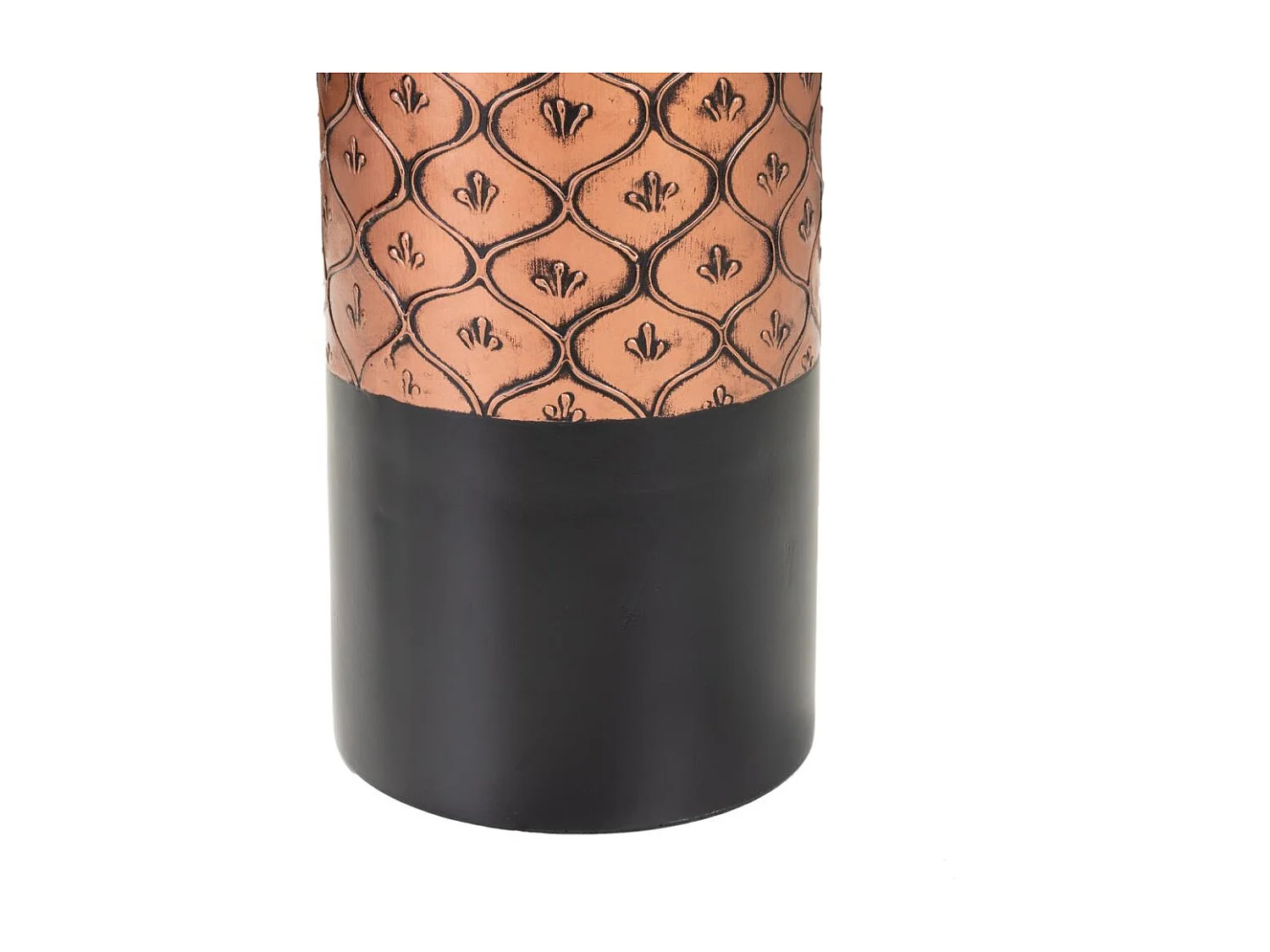 Vaso nero e oro 15x15x50h