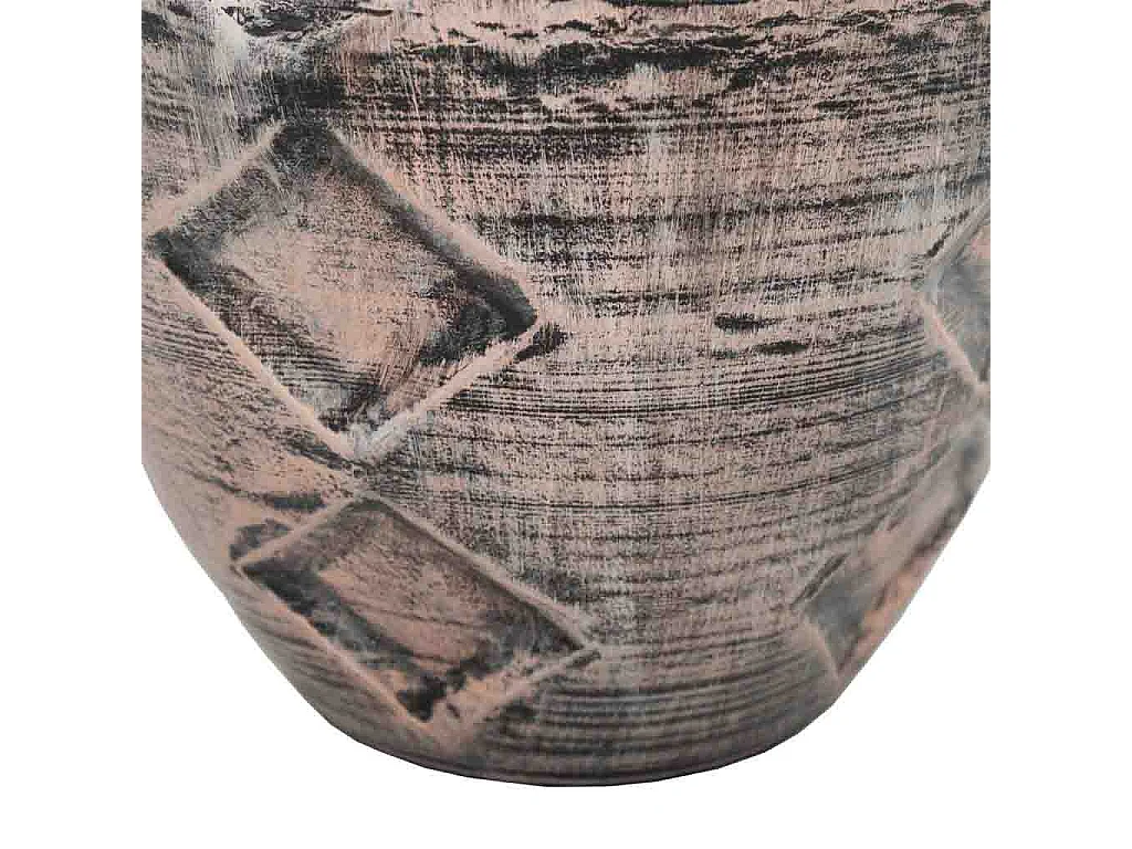 Jarrón de metal cobrizo 30,5x30,5x50,5