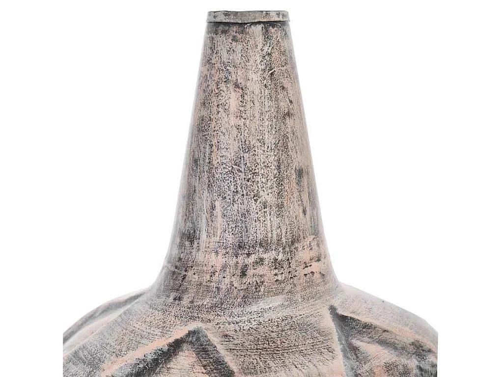 Vase en métal cuivré 30,5x30,5x50,5h