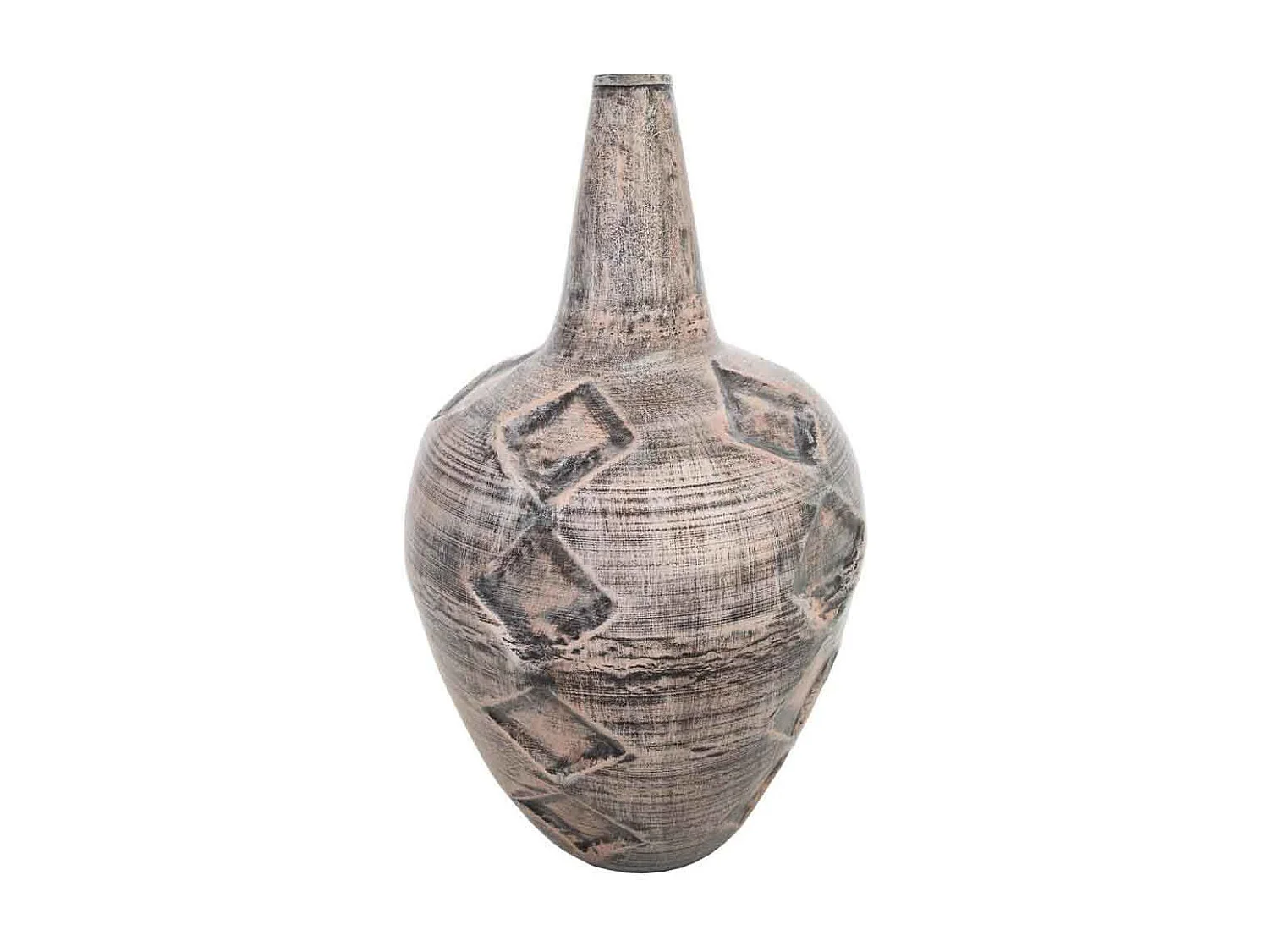 Vaso de metal cobre 30,5x30,5x50,5