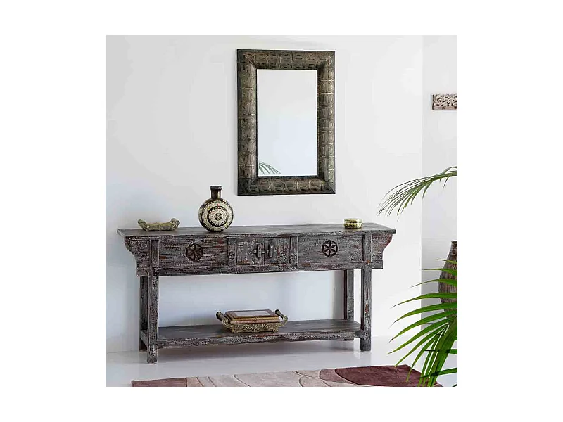 Metallvase 23x17x19h cm