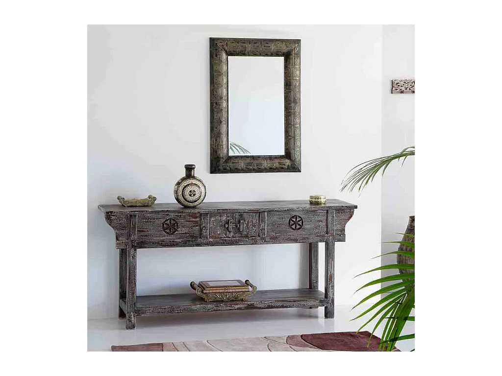 Metallvase 23x17x19h cm