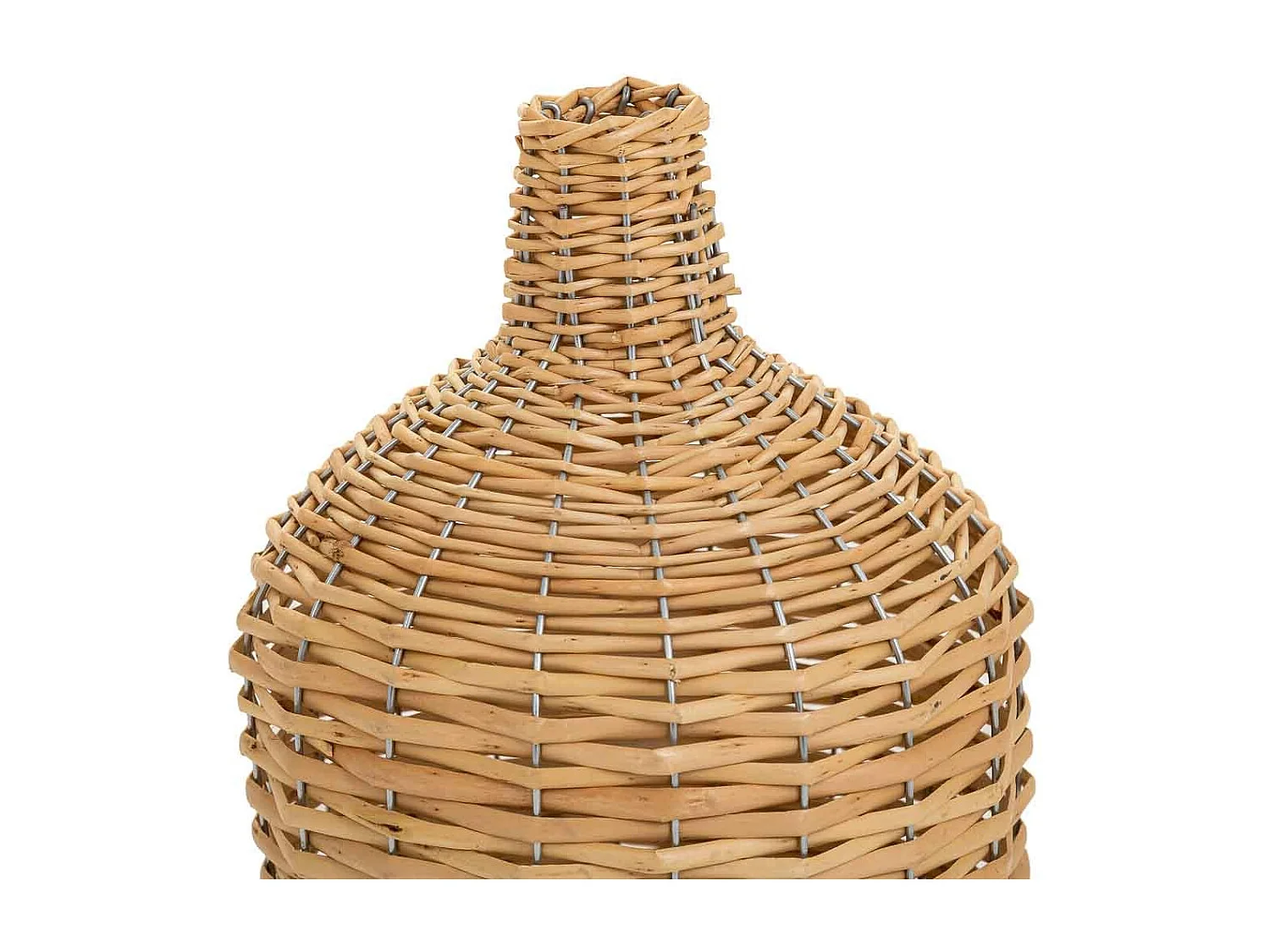 Vaso de vime marrom d21x29