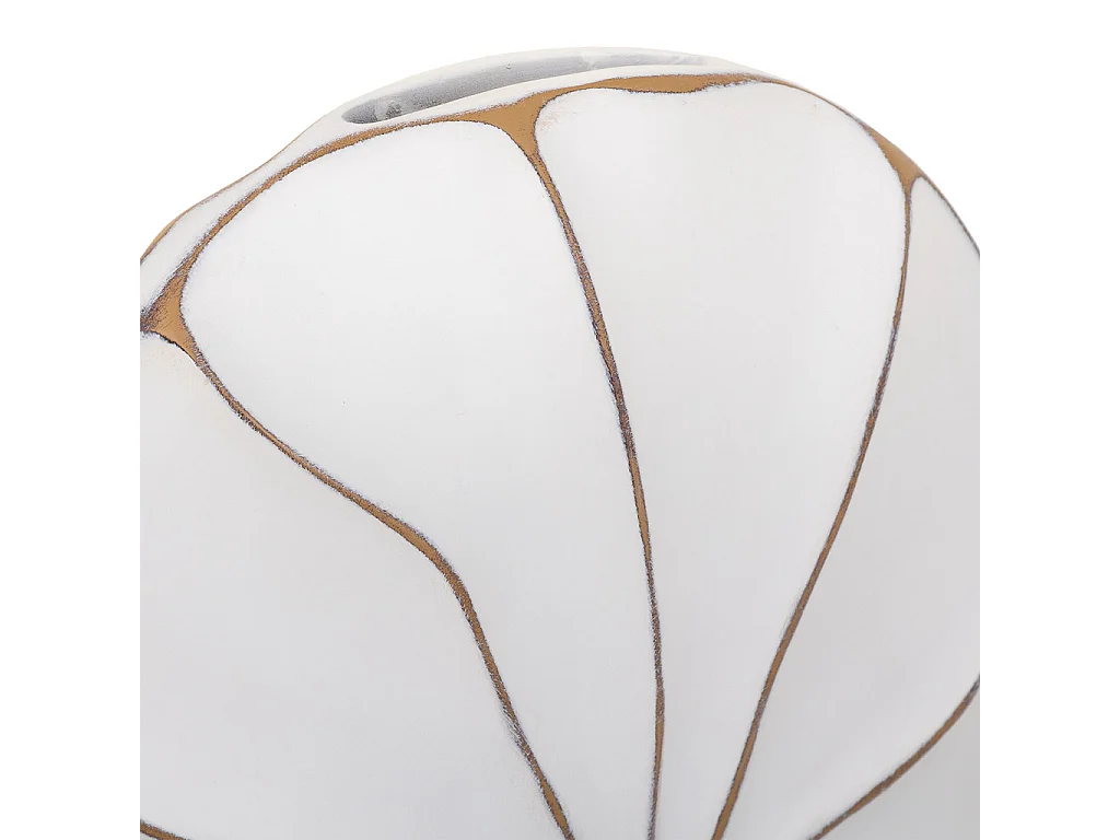 Vaso in poliresina bianca 27x8x39,5h