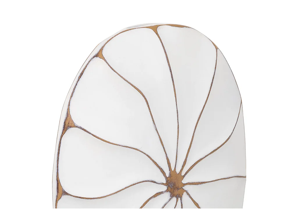 Jarrón de poliresina blanco 27x8x39,5