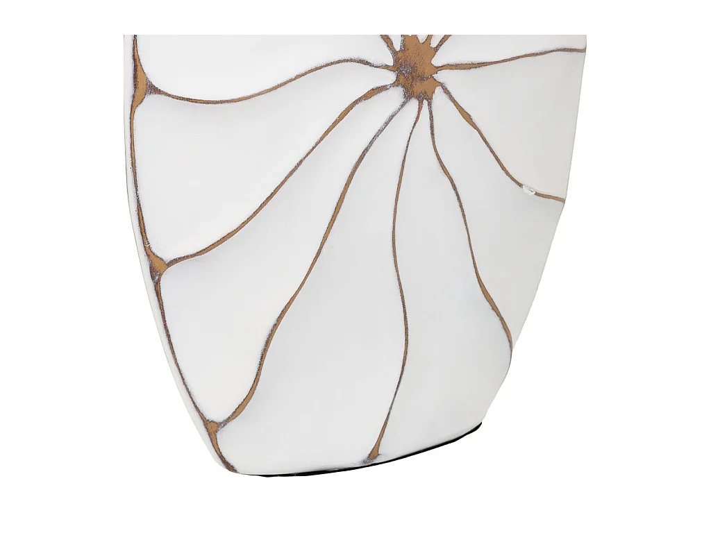 Jarrón de poliresina blanco 27x8x39,5