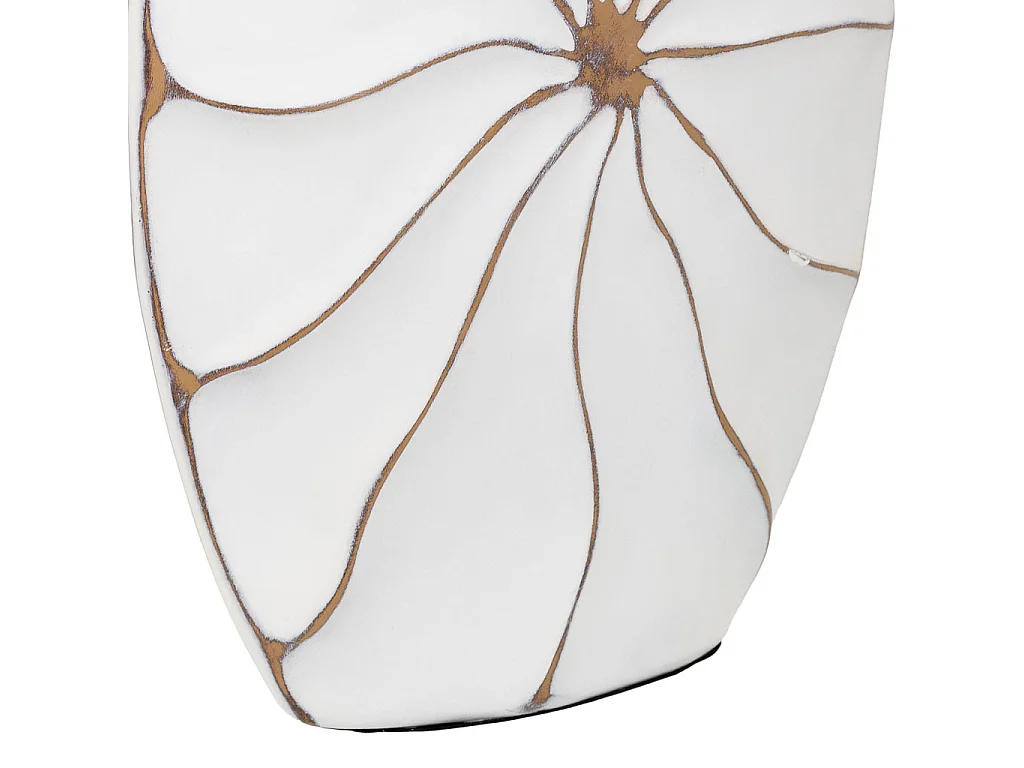 Vaso em poliresina branca 27x8x39,5