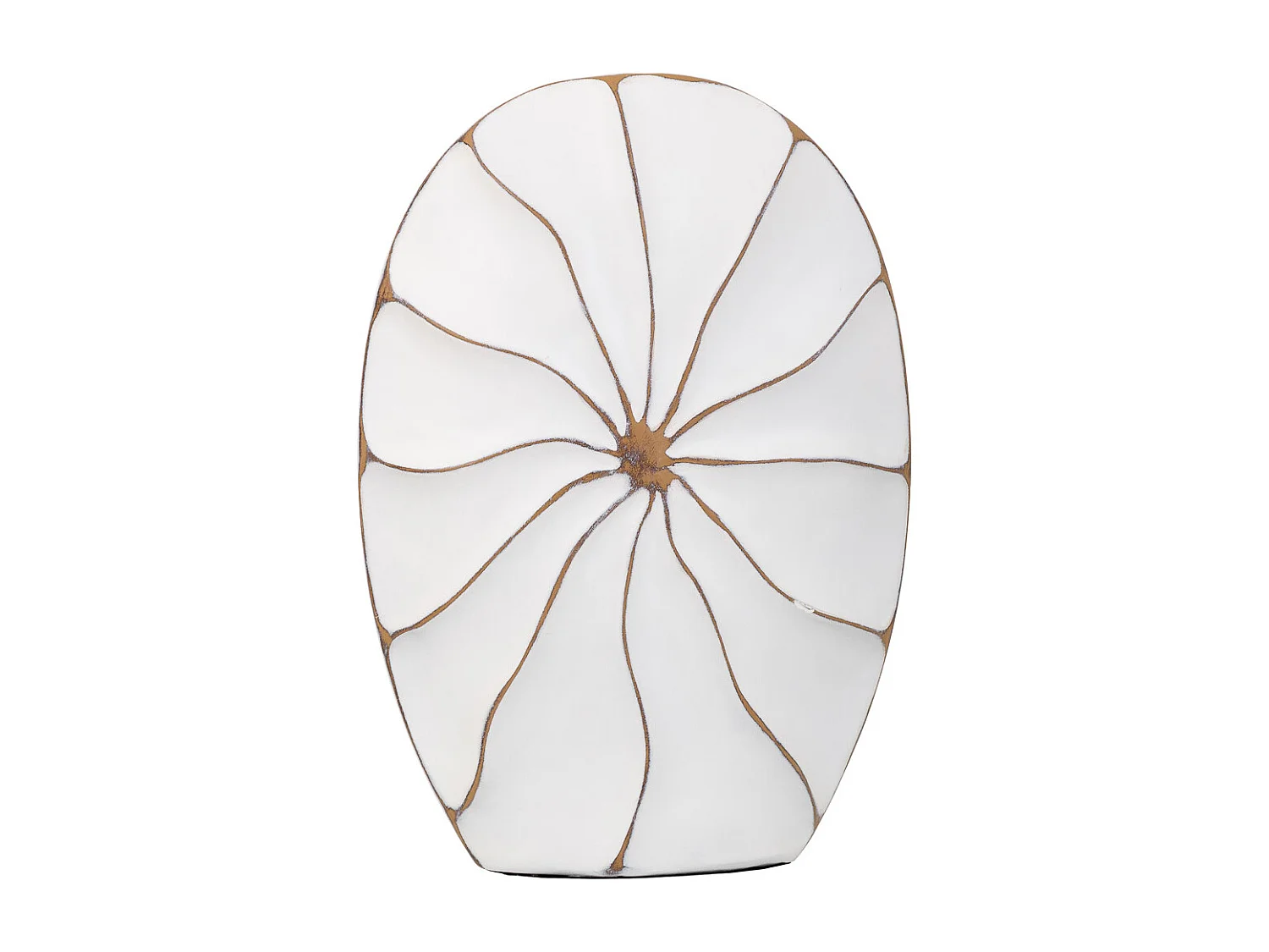 Vaso in poliresina bianca 27x8x39,5h