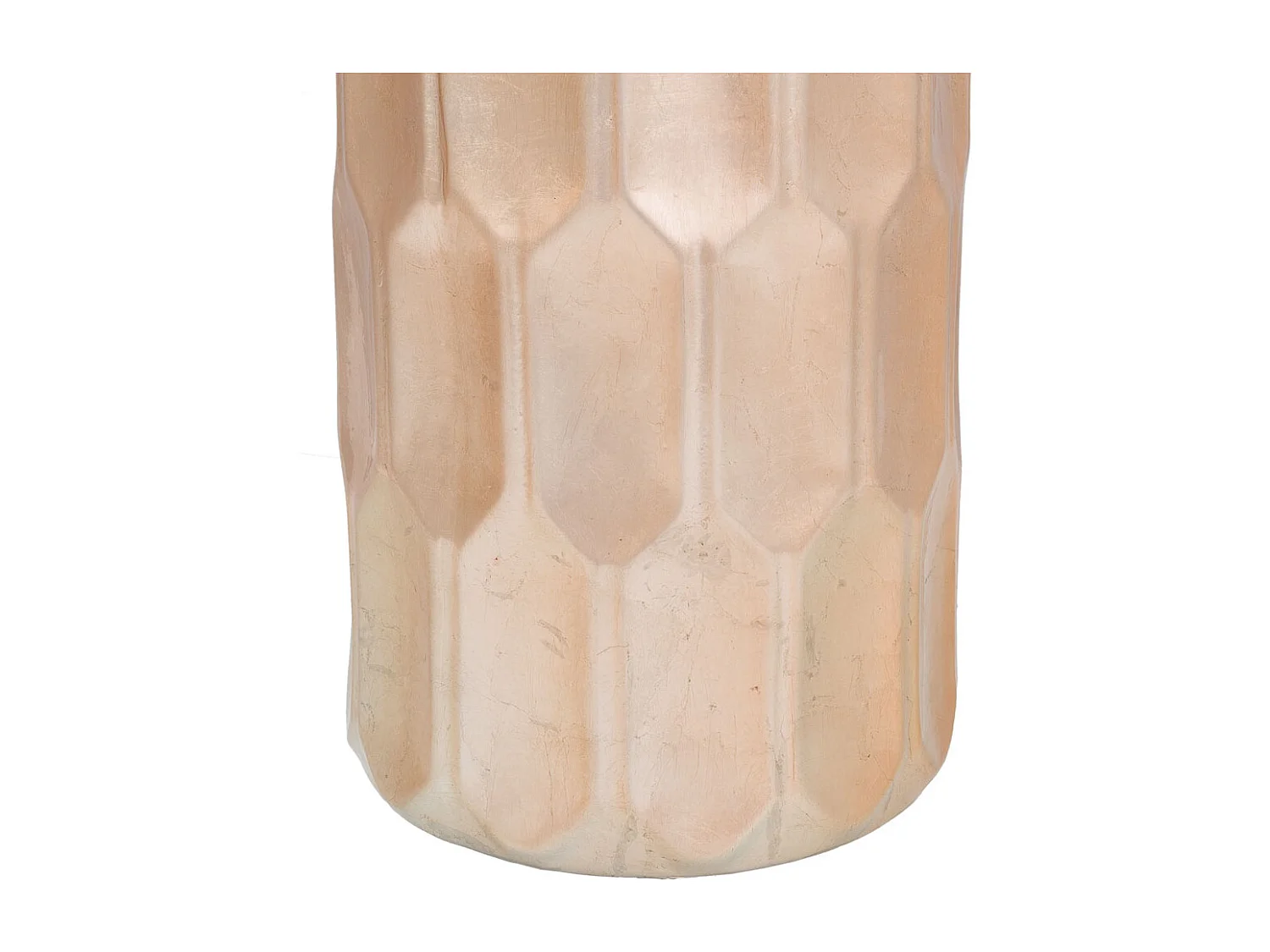 Vaso in ceramica dorata 21,5x21,5x48h
