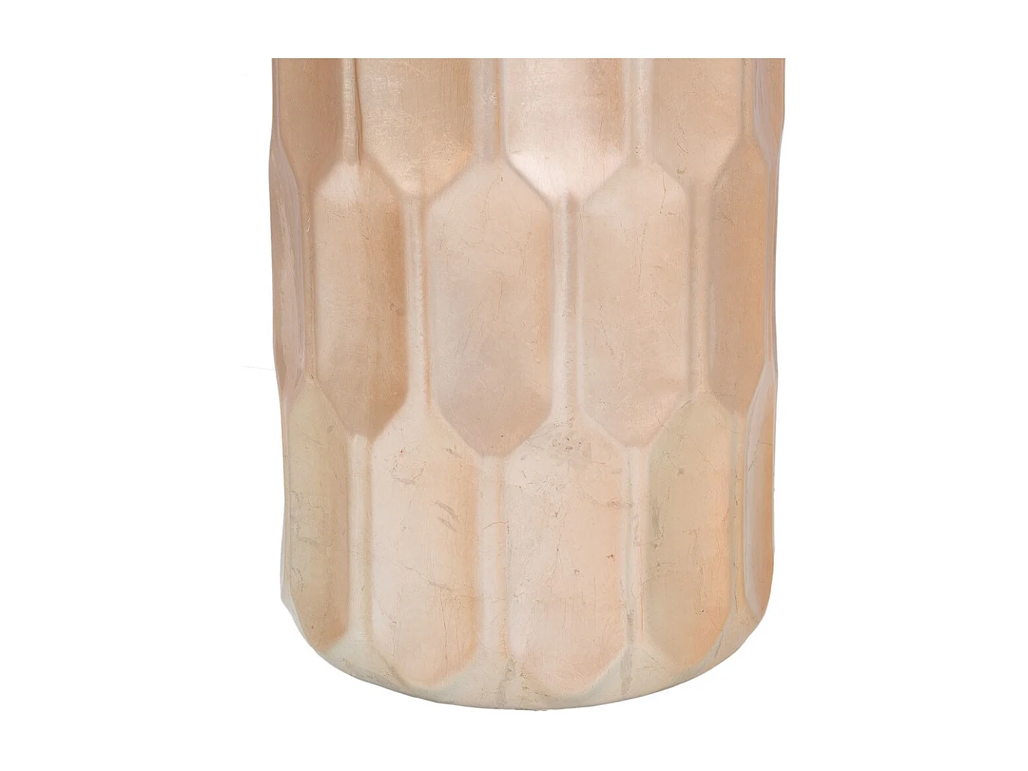 Vaso in ceramica dorata 21,5x21,5x48h