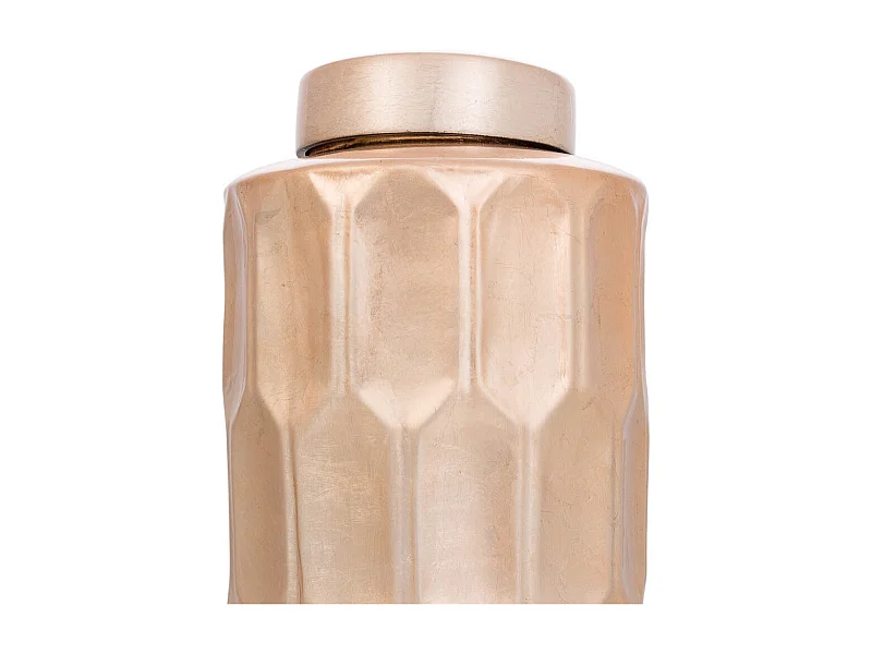 Goldene Keramikvase 21,5x21,5x48h cm