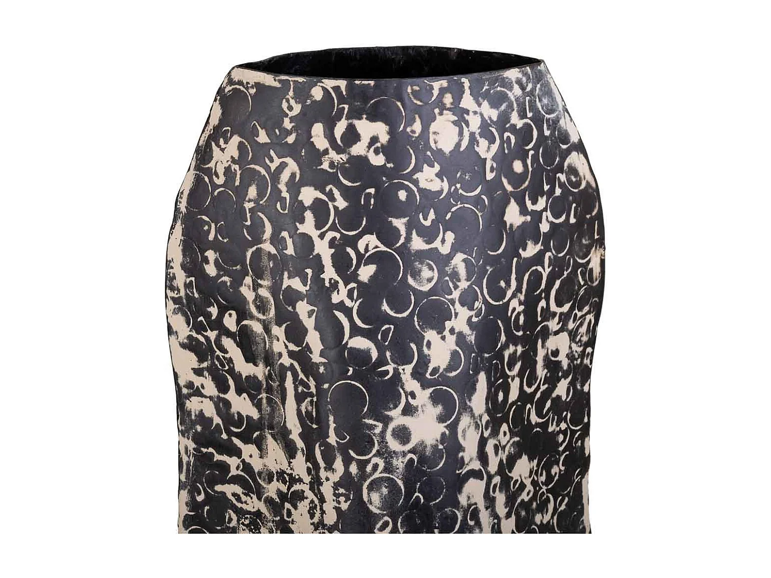 Vaso de metal preto 26x09x58