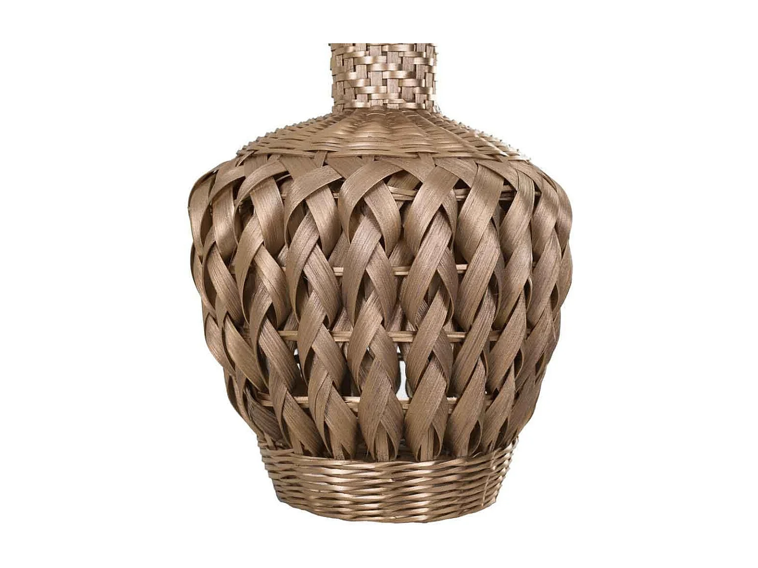 Goldlackierte Bambusvase 15x26x36h cm