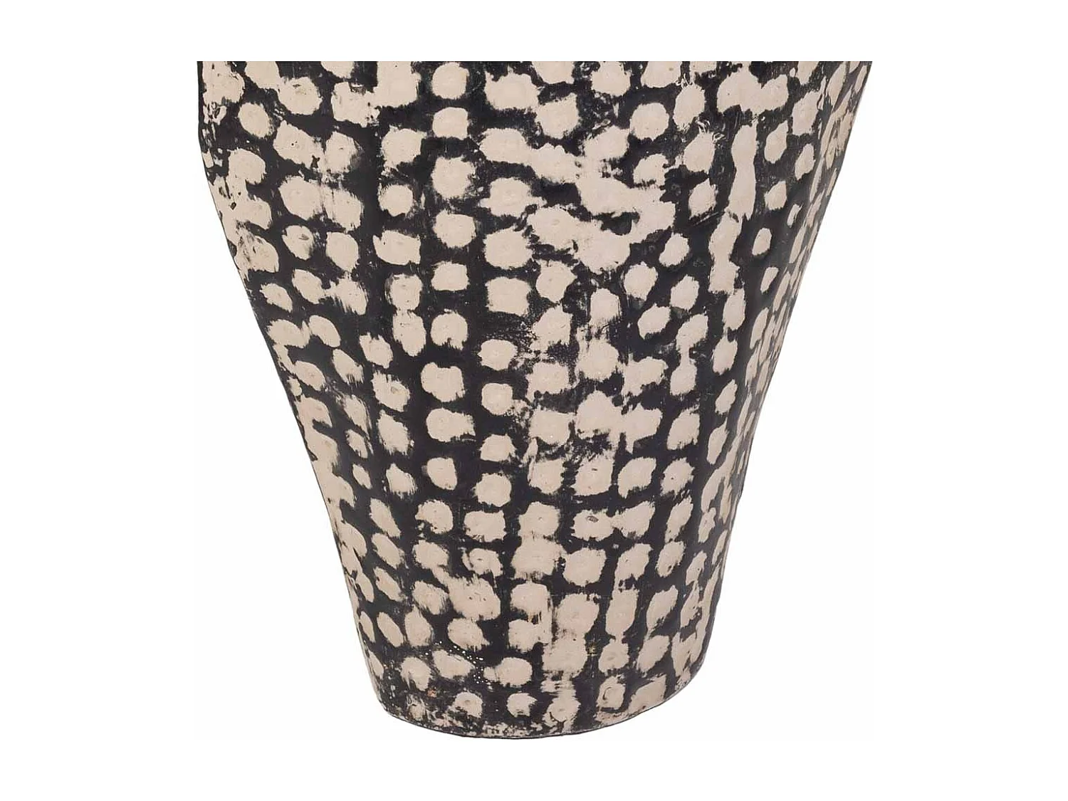 Vaso in metallo nero 23x07x52,5h