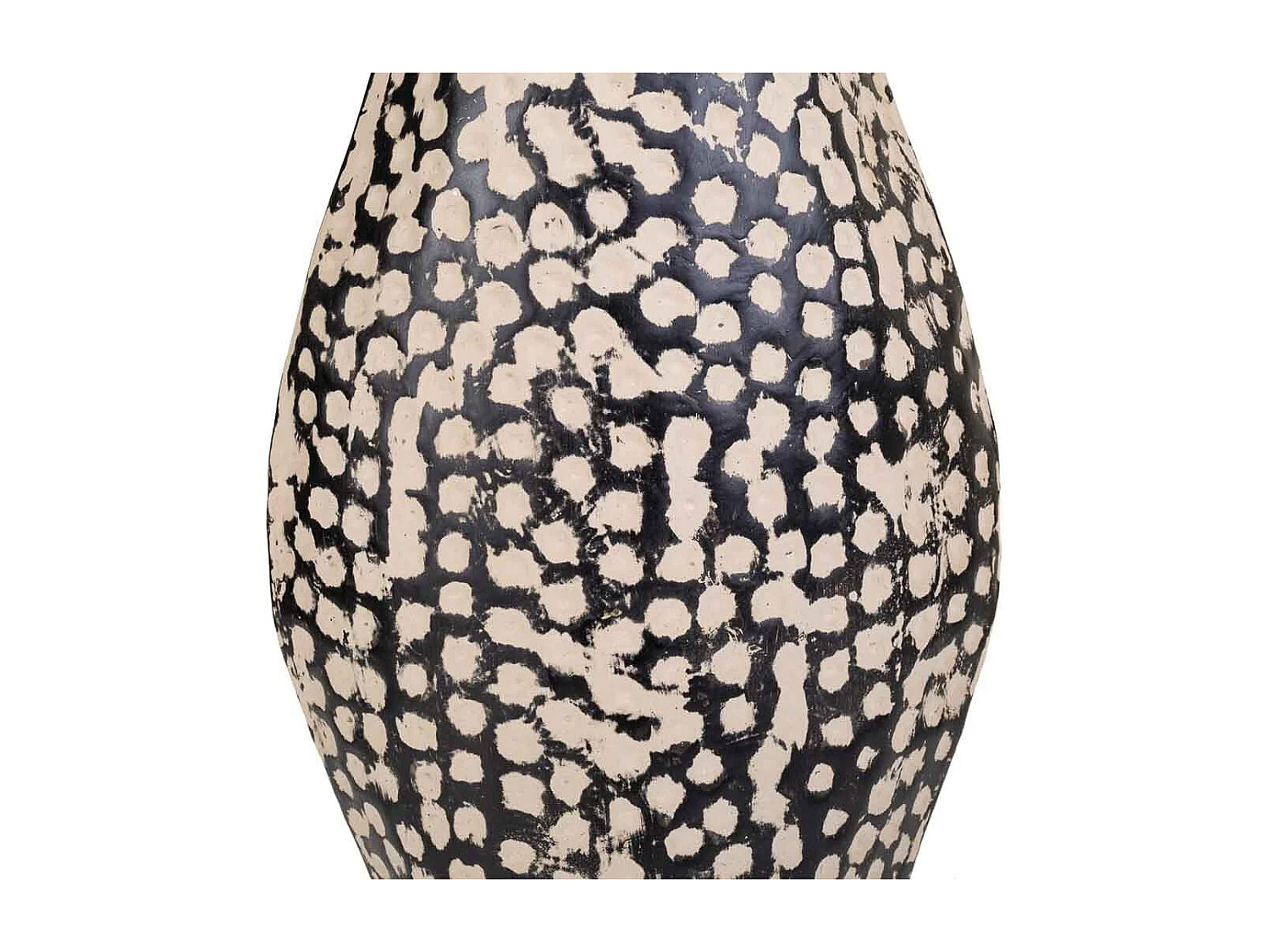 Schwarze Metallvase 23x07x52,5h cm