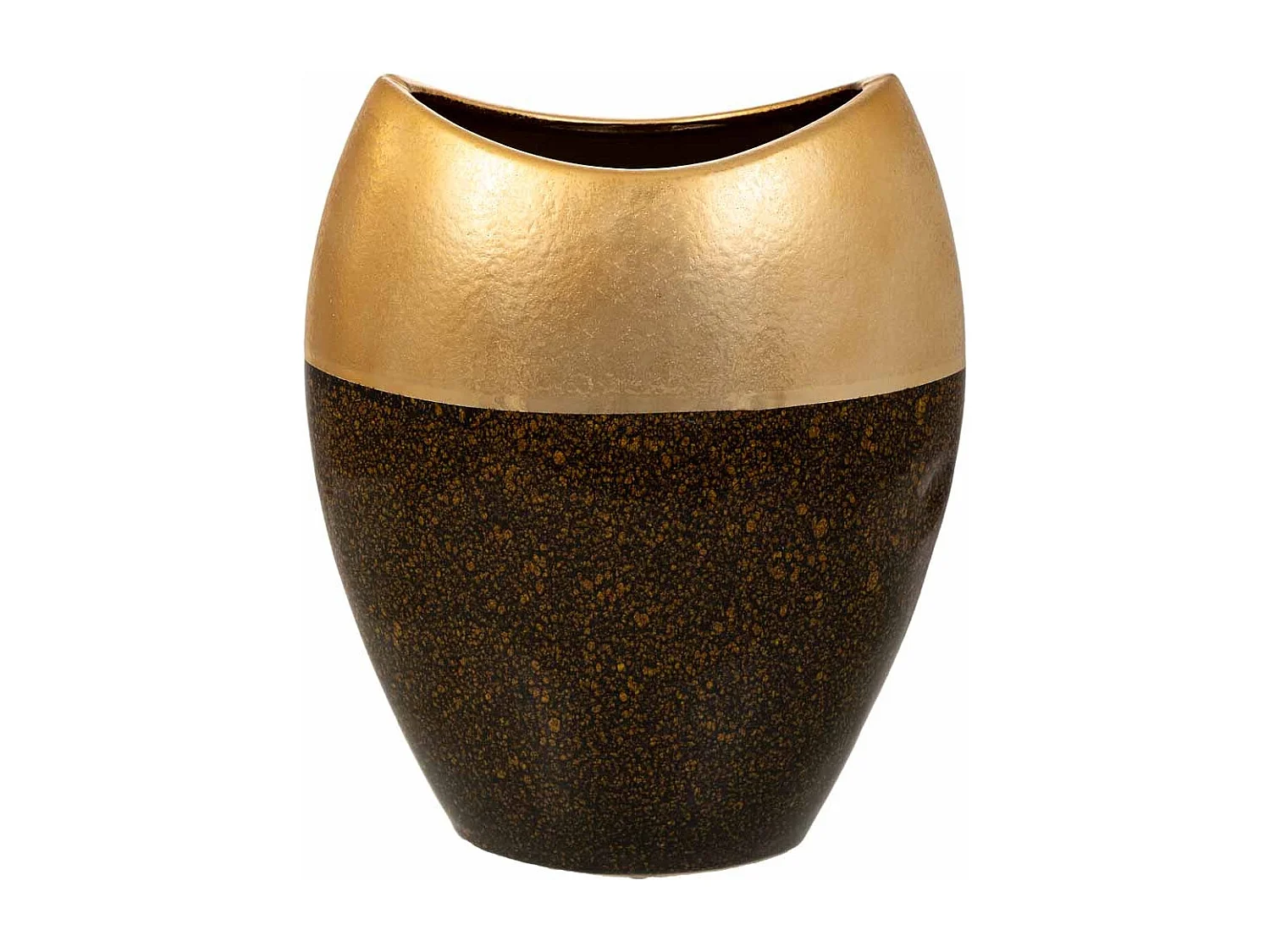 Goldene Keramikvase 24x13,5x29,5h cm