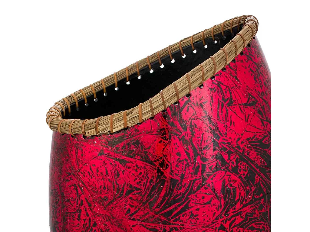 Rote Keramikvase 28x17,5x48h cm