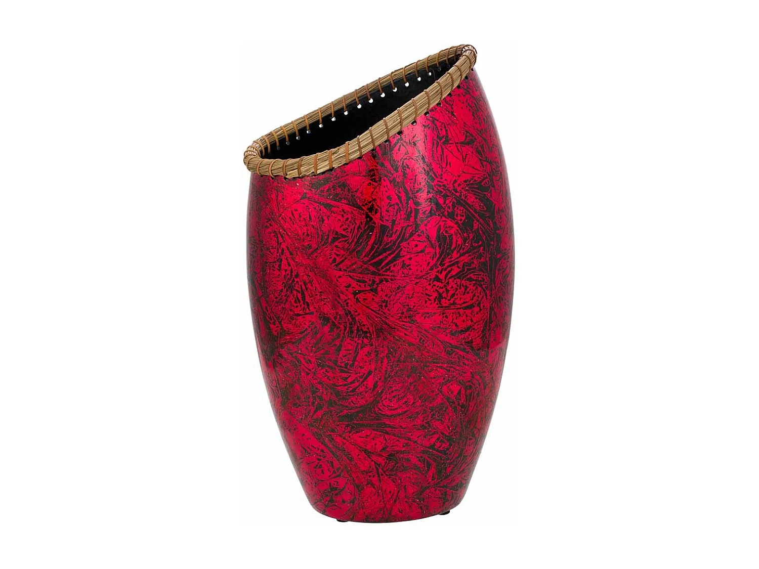 Vaso in ceramica rossa 28x17,5x48h