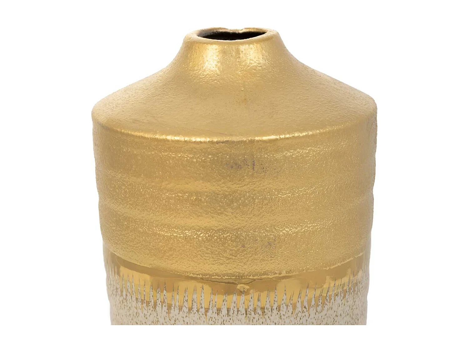 Goldene Keramikvase 15x15x25,5h cm