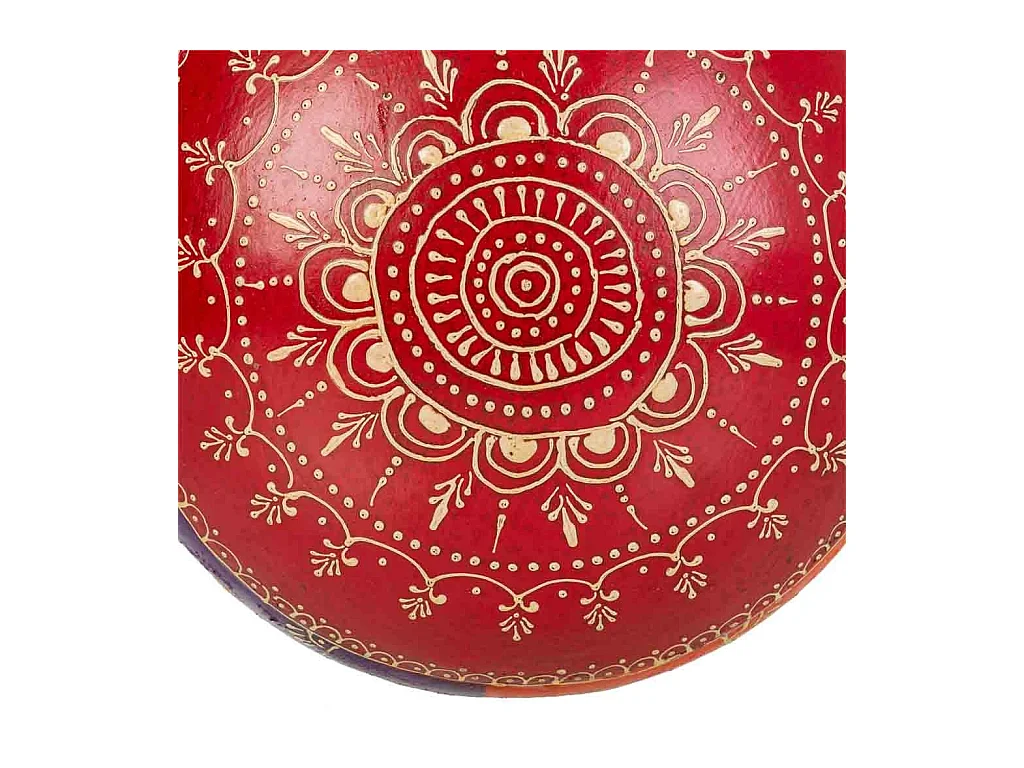 Mehrfarbige Metallvase 22x16,5x29h cm