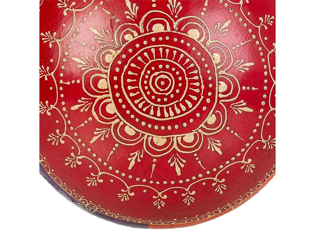 Mehrfarbige Metallvase 22x16,5x29h cm