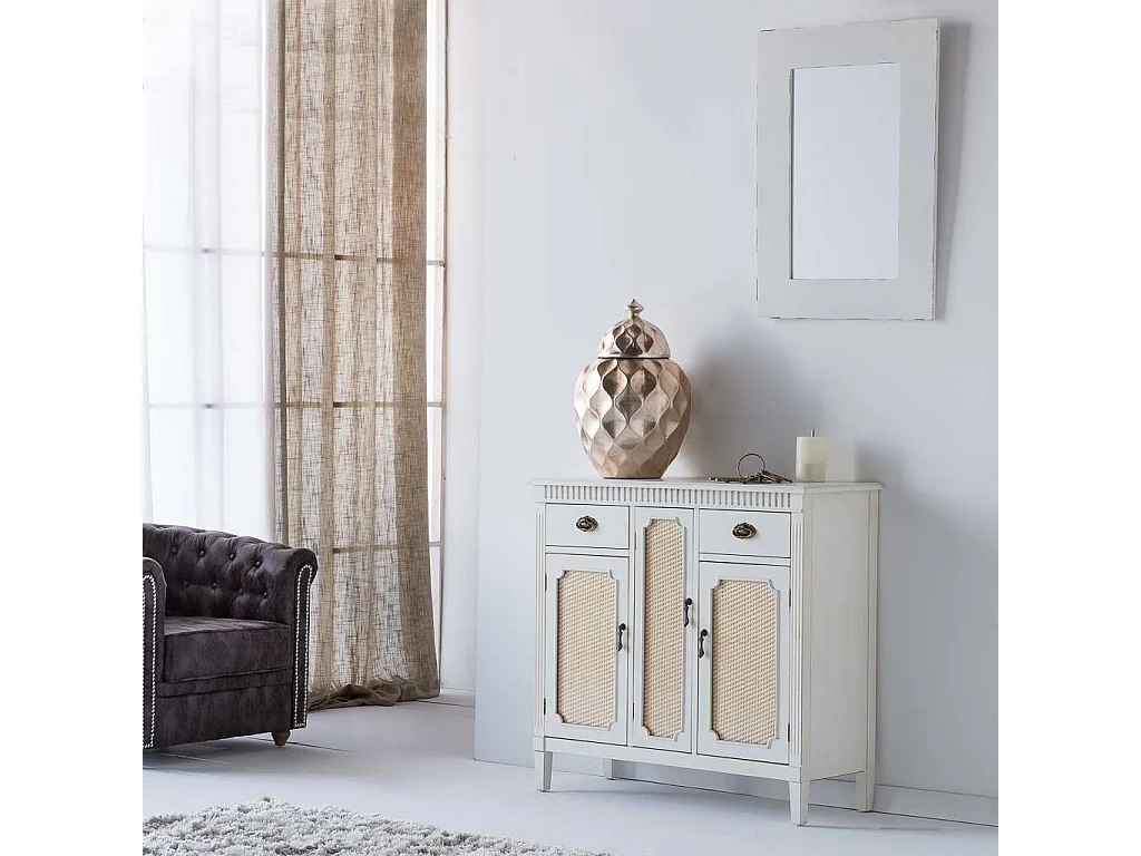 Vase en céramique doré 30,5x30,5x47h