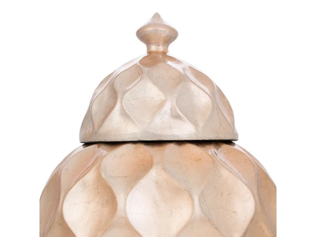 Vase en céramique doré 30,5x30,5x47h