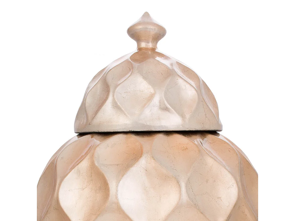 Vase en céramique doré 30,5x30,5x47h