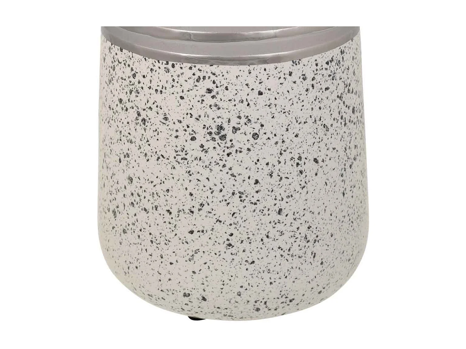 Silberne Keramikvase 13x13x24,5h cm