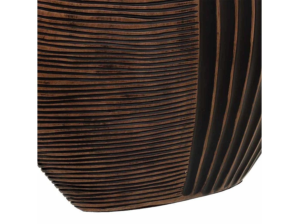 Vaso em poliresina marrom 29,5x10,5x29,5