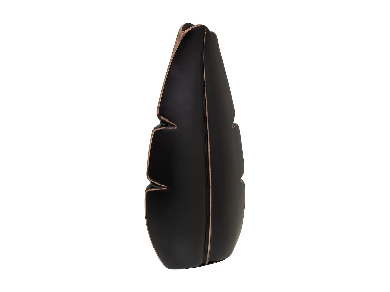 Braune Polyresinvase 19,5x7x37h cm