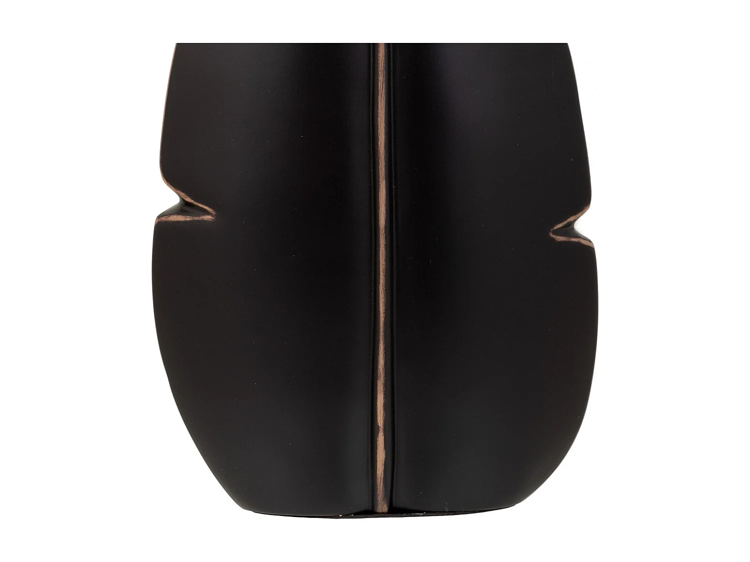 Braune Polyresinvase 19,5x7x37h cm