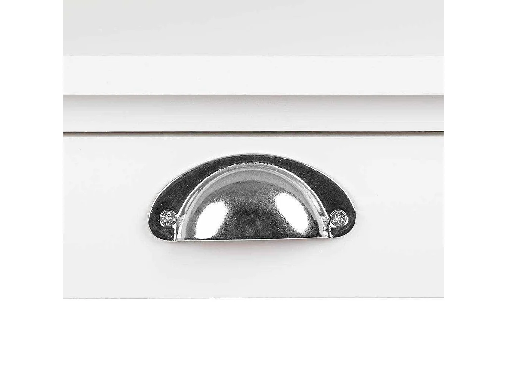 Carro de cocina de madera blanco 40x37x82