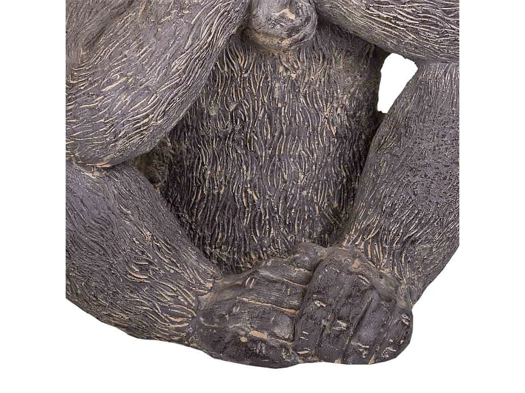 Dekorativer grauer Magnesiumaffe 35x26x40h cm