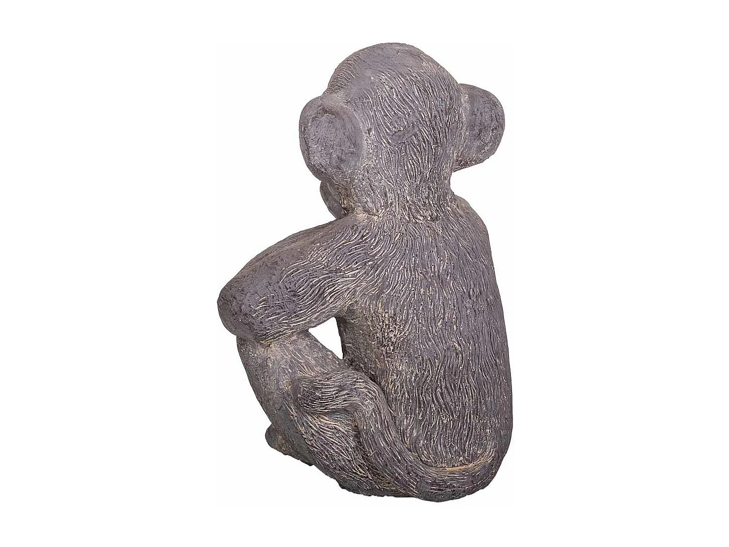 Dekorativer grauer Magnesiumaffe 35x26x40h cm