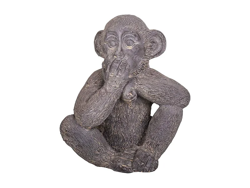 Mono decorativo de magnesio gris 35x26x40