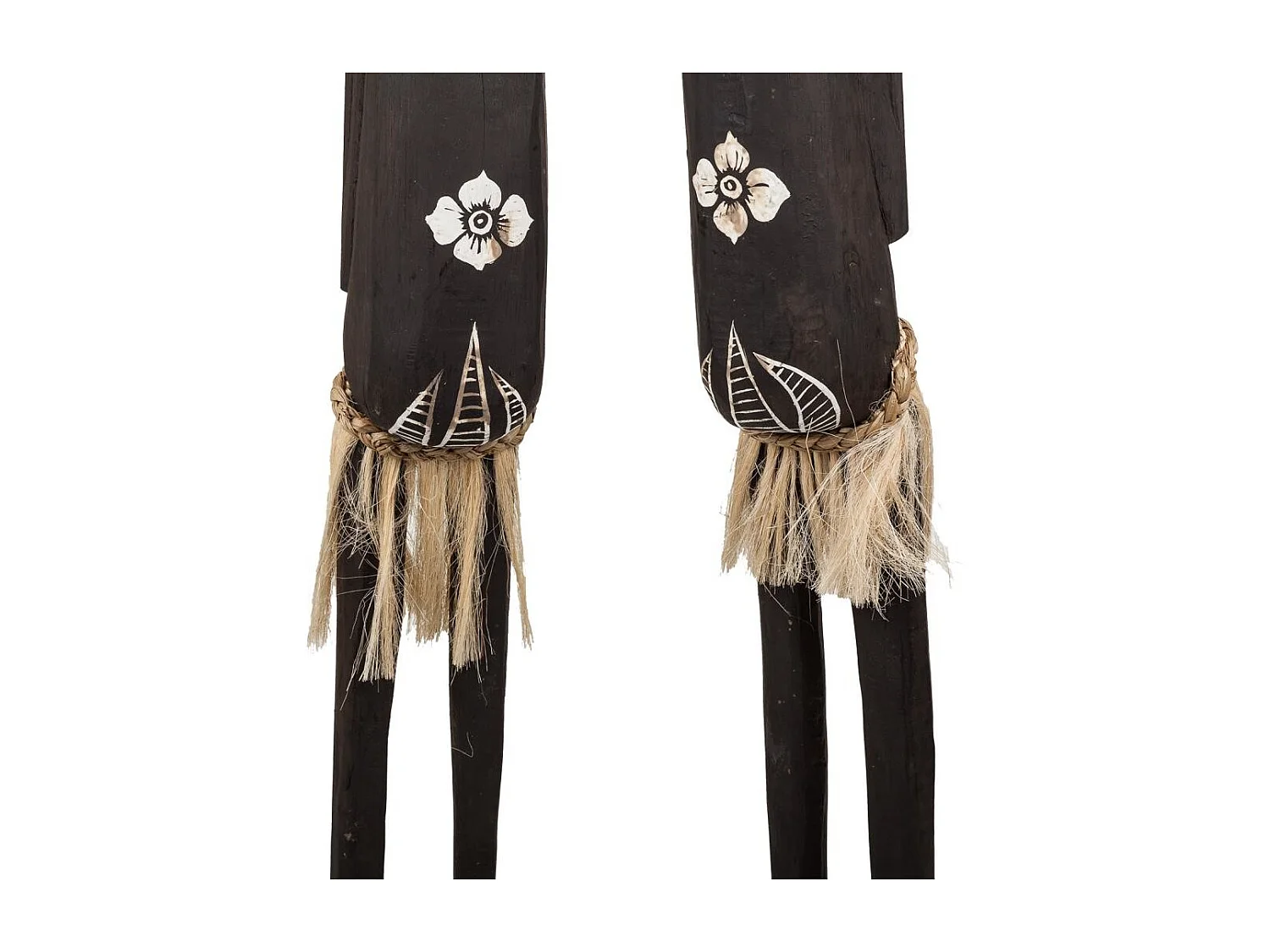 Conjunto de 2 primitivos de madeira