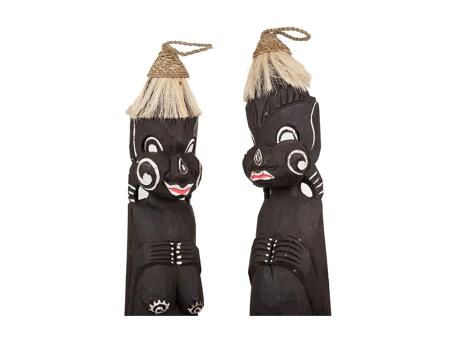 Conjunto de 2 primitivos de madeira