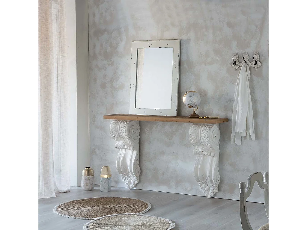 Mappamondo in plastica con base in legno marrone d15x20h