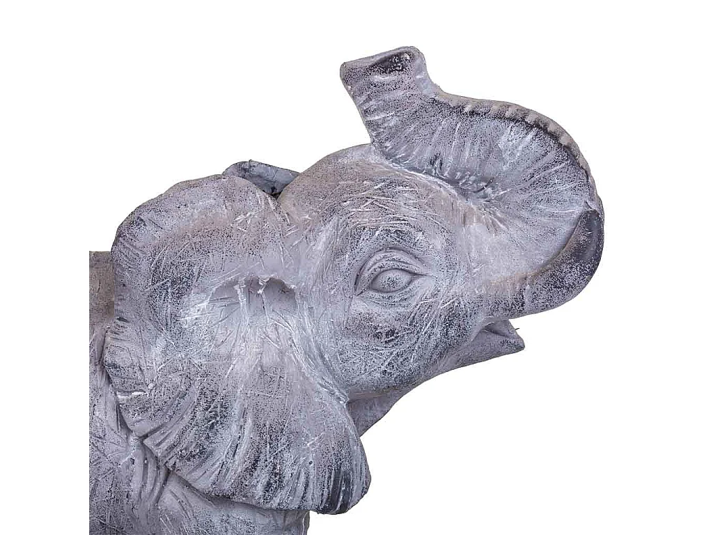Elefante decorativo de magnésio cinza 35x26x40